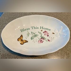Lenox Porcelain Tray with Butterfly Design